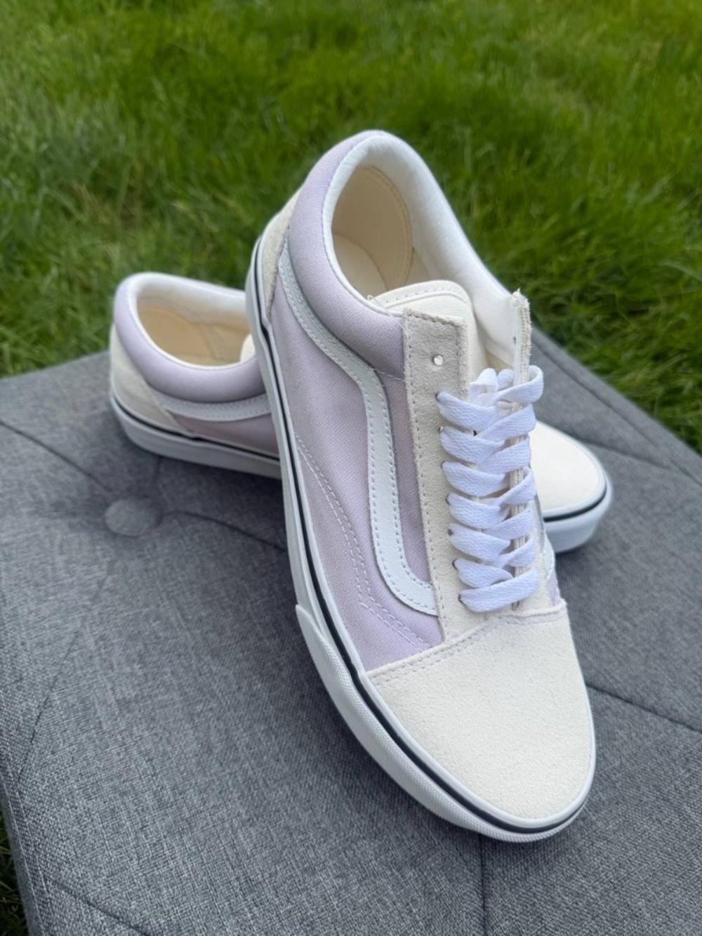 Vans Old Skool Women's 9 / Men's 7.5 Lavender White Sneakers New Without Box